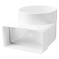 Plastic ductwork - Air distribution - Series Vents 90° connecting bend for flat and round ducts